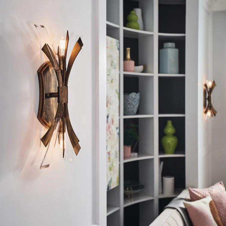 Vida Steel Flush Mounted Sconce
