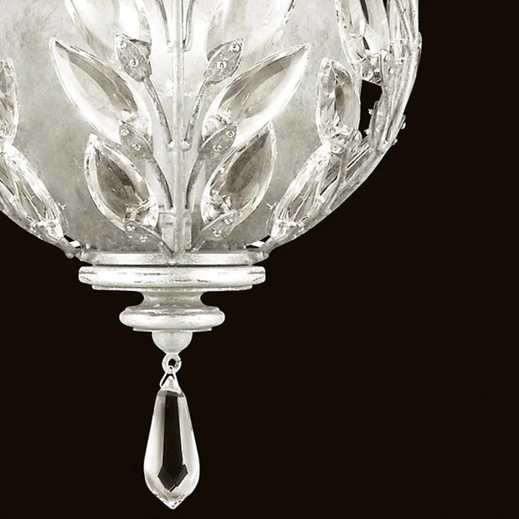 Crystal Laurel Flush Mounted Sconce