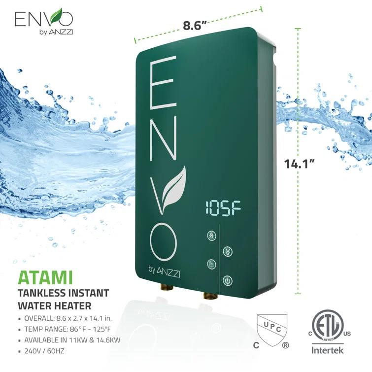 ANZZI WH-AZ011-M2 Envo 240 Electric Tankless Water Heater