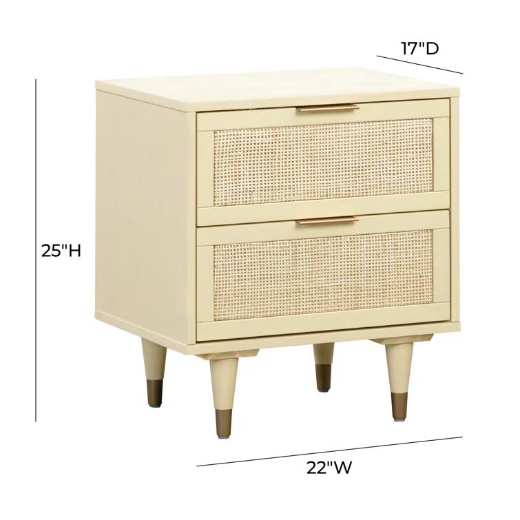 22'' W Cane Nightstand