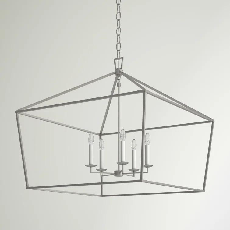 Gala Wide Pendant Light - Brushed Nickel / 28"W