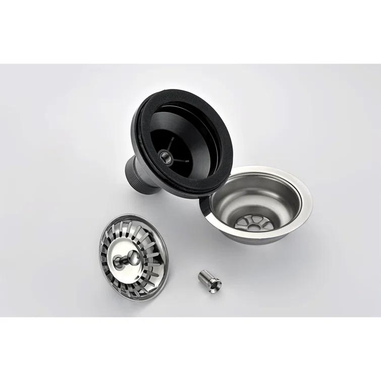 Vanguard 32.75'' L Undermount Single Bowl Stainless Steel Kitchen Sink