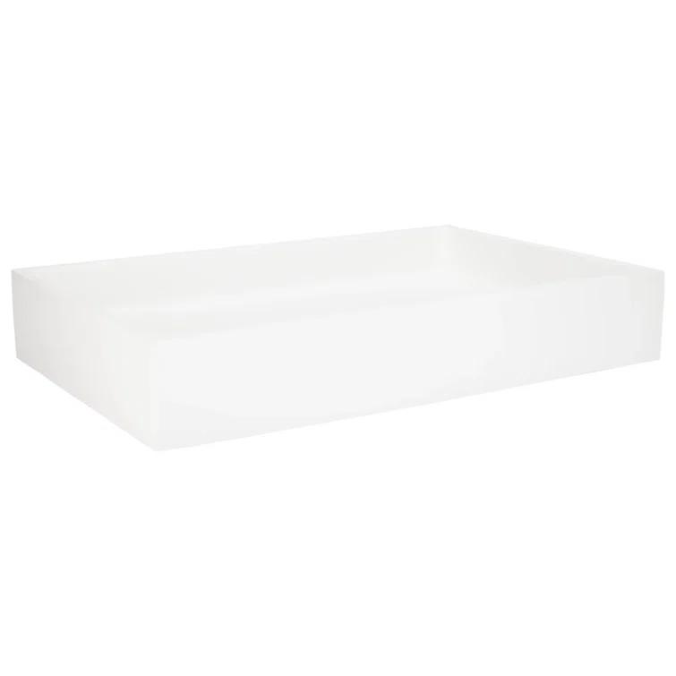 24" Cosima Rectangular Matte Resin Vessel Sink