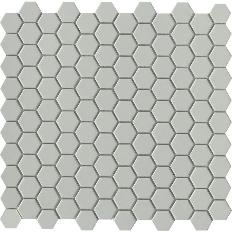 Source™ 1" x 1" Beveled Porcelain Honeycomb Mosaic Wall & Floor Tile