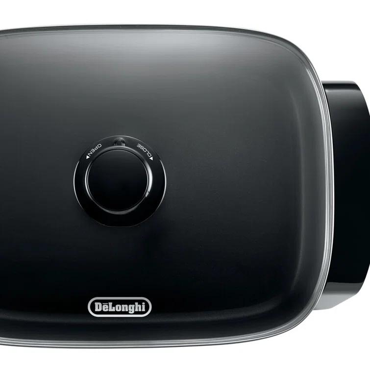 De'Longhi Electric Skillet with Tempered Glass Lid - Large Cooking Surface
