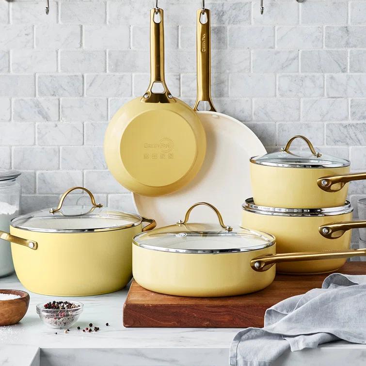 GreenPan Reserve Hard Anodized Healthy Ceramic Nonstick 10 Piece Cookware Set