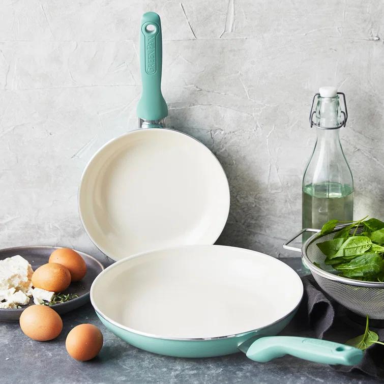 GreenPan Rio Healthy Ceramic Nonstick 8" and 10" Frying Pan Set