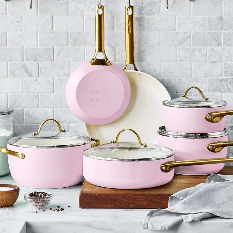 GreenPan Reserve Hard Anodized Healthy Ceramic Nonstick 10 Piece Cookware Set