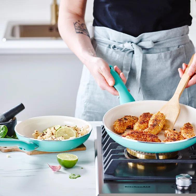 GreenPan Rio Healthy Ceramic Nonstick 8" and 10" Frying Pan Set