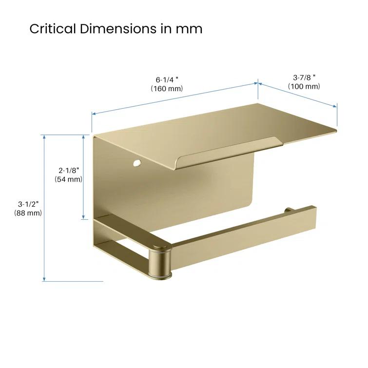 Deco Wall Mounted Toilet Paper Holder