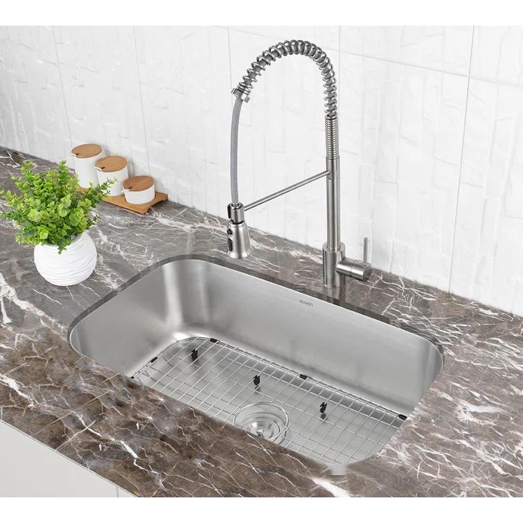 Ruvati 30-inch Undermount 16 Gauge Stainless Steel Kitchen Sink Single Bowl