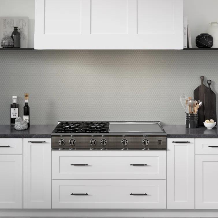 Source™ 1" x 1" Beveled Porcelain Honeycomb Mosaic Wall & Floor Tile