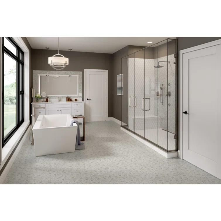 Source™ 3" x 3" Beveled Porcelain Honeycomb Mosaic Wall & Floor Tile