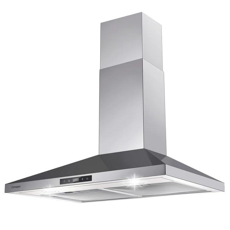 30" 450 CFM Convertible Wall Mount Range Hood in Stainless Steel