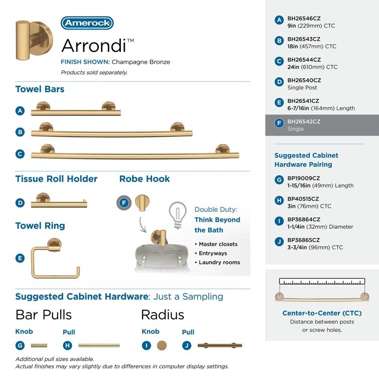 Arrondi™ Wall Mounted Robe Hook