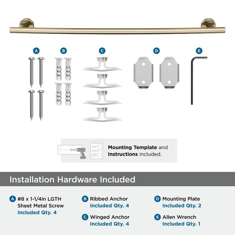 Arrondi™ 27" Wall Mounted Towel Bar