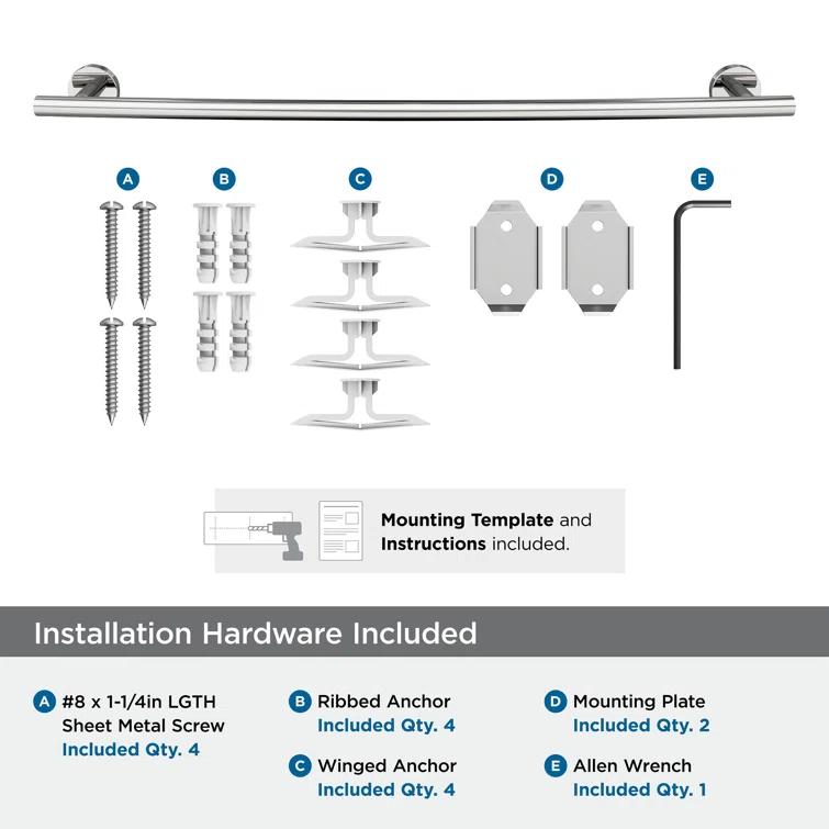 Arrondi™ 27" Wall Mounted Towel Bar