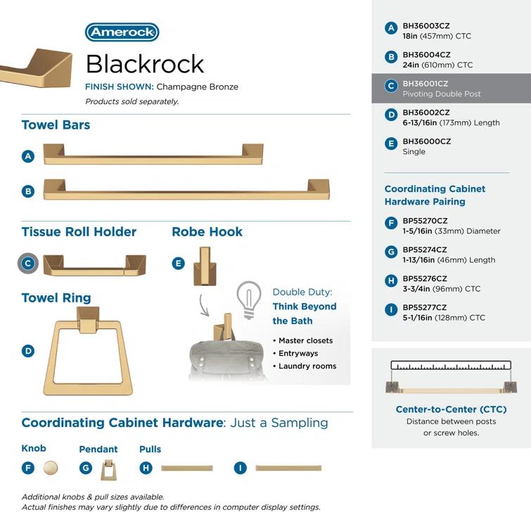 Blackrock Wall Mount Toilet Paper Holder