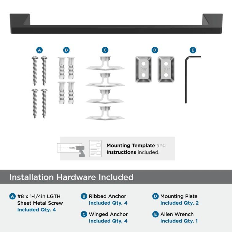 Blackrock 19.87" Wall Mounted Towel Bar
