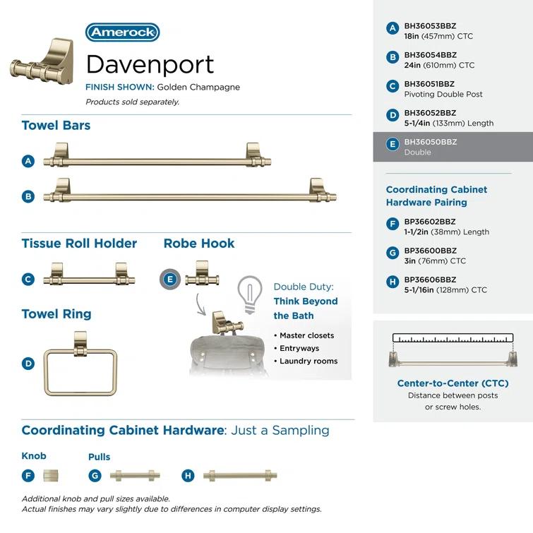 Davenport Wall Mounted Robe Hook