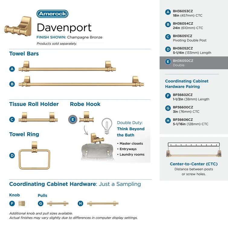 Davenport Wall Mounted Robe Hook