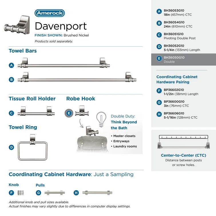 Davenport Wall Mounted Robe Hook