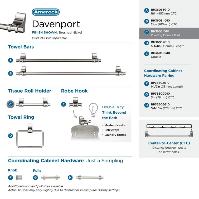 Davenport Wall Mount Toilet Paper Holder