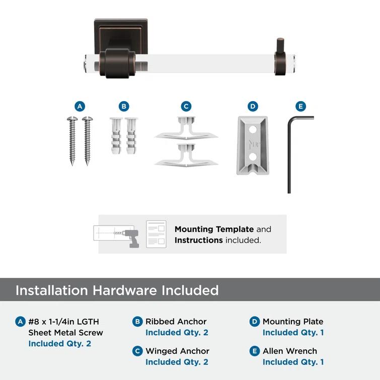 Amerock Glacio Wall Mount Toilet Paper Holder BH36061CORB