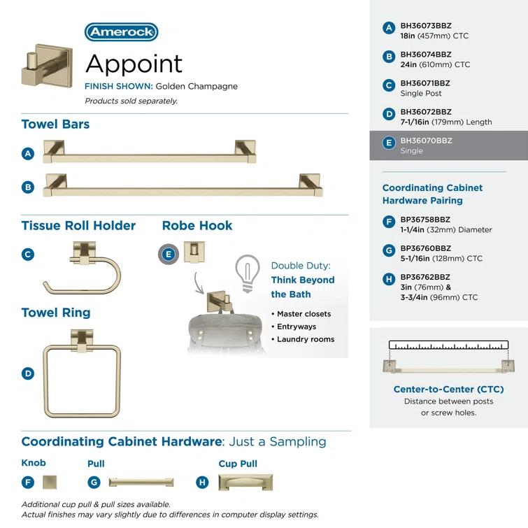 Appoint Wall Mounted Robe Hook
