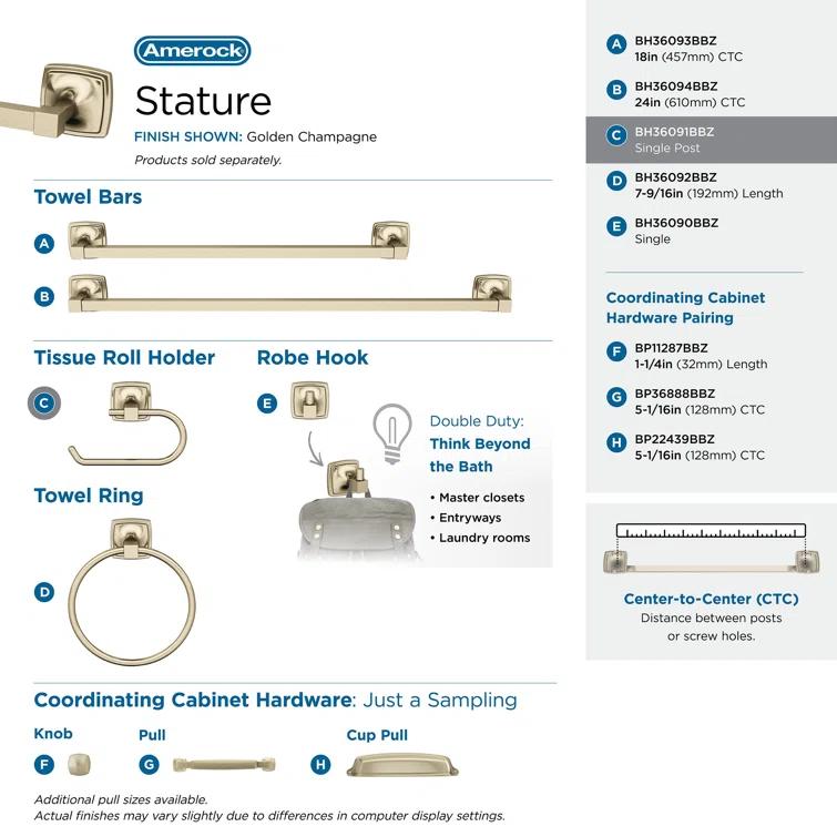 Stature Wall Mount Toilet Paper Holder