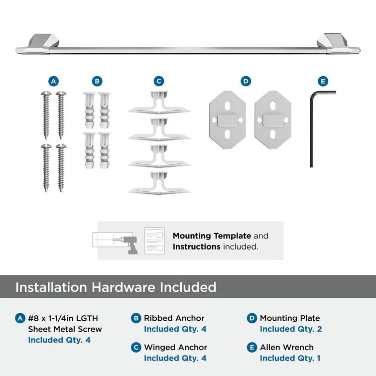 St. Vincent 27.12" Wall Mounted Towel Bar