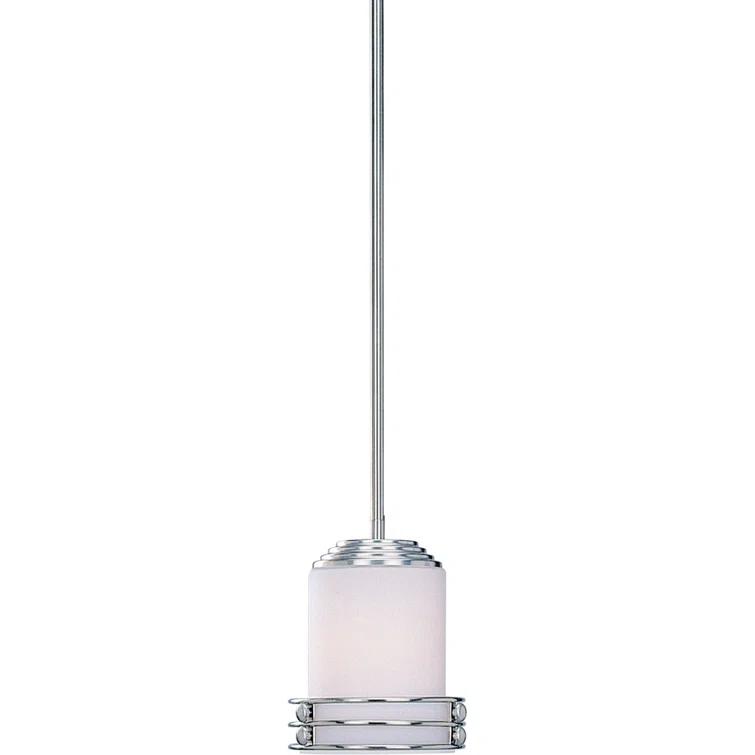 Volume Lighting Avila 1 - Light Brushed Nickel Single Pendant