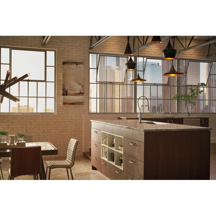 Sleek Stainless Steel 21.5" Modern Kitchen Faucet with 360 Swivel