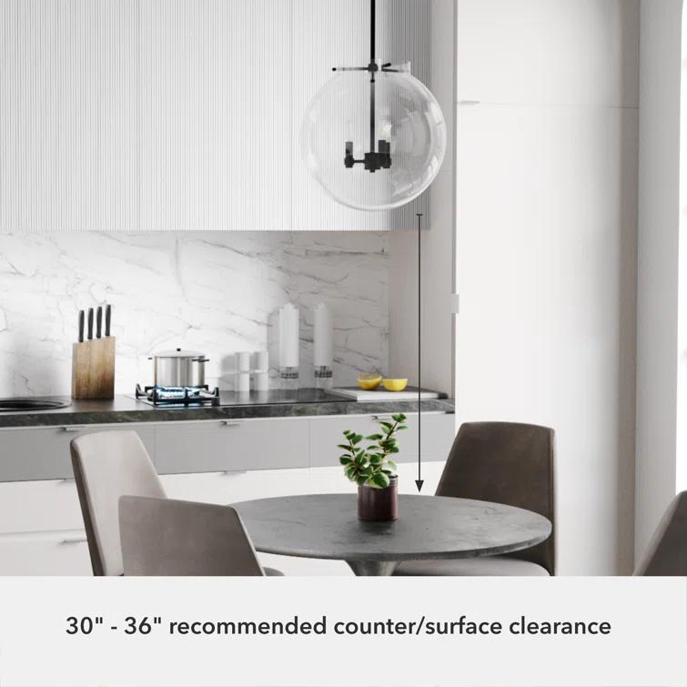 Hunter Fan Sacha 3 - Light Single Globe Pendant