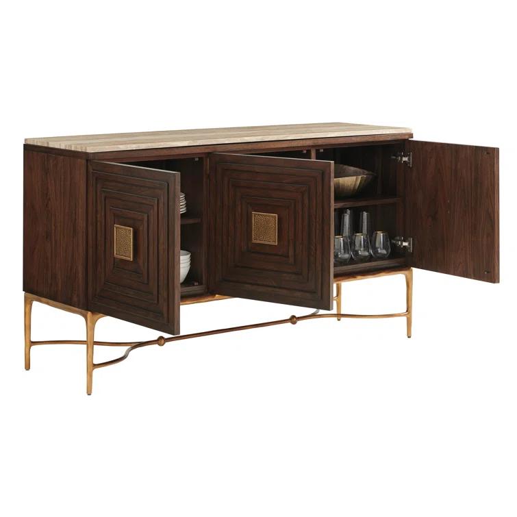 Lexington Silverado Tiburon Sideboard With Stone Top