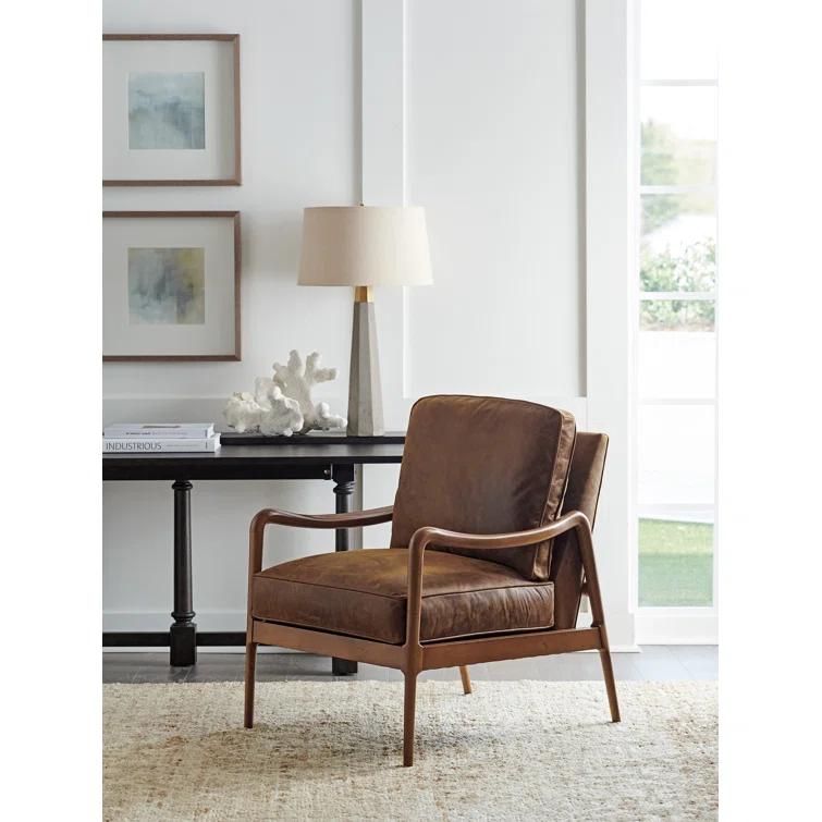 Barclay Butera Leblanc Faux Leather Armchair