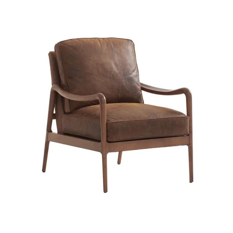 Barclay Butera Leblanc Faux Leather Armchair