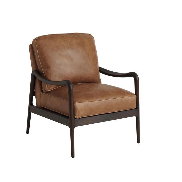 Barclay Butera Upholstery Faux Leather Armchair