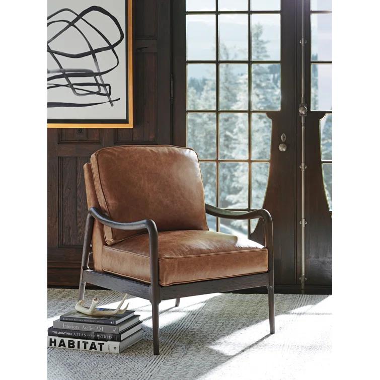 Barclay Butera Upholstery Faux Leather Armchair