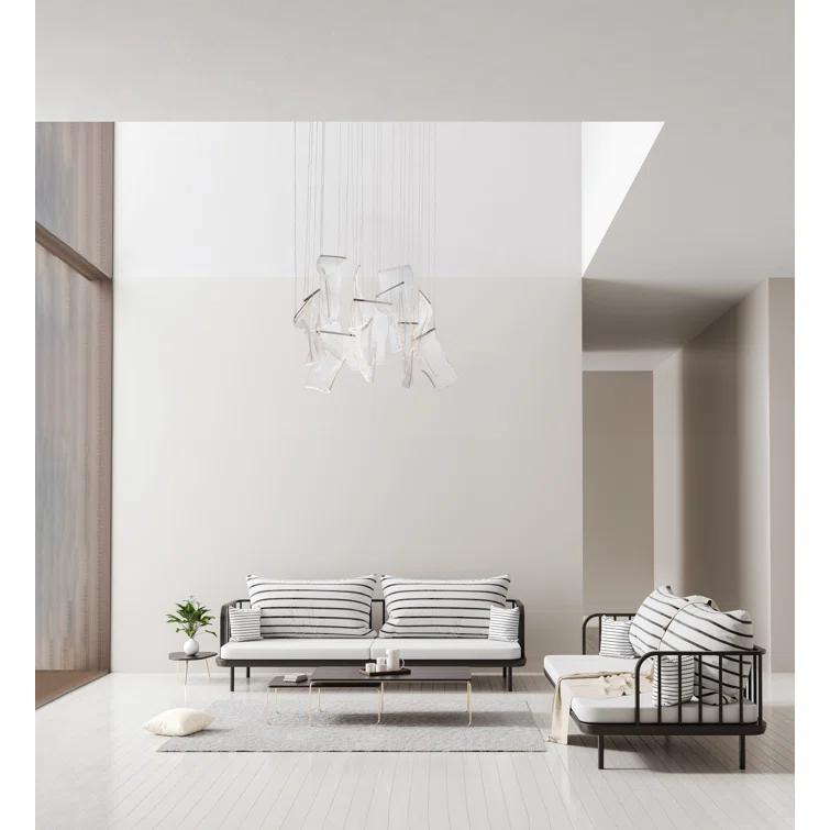ET2 Rinkle 13 - Light Dimmable LED Geometric Chandelier