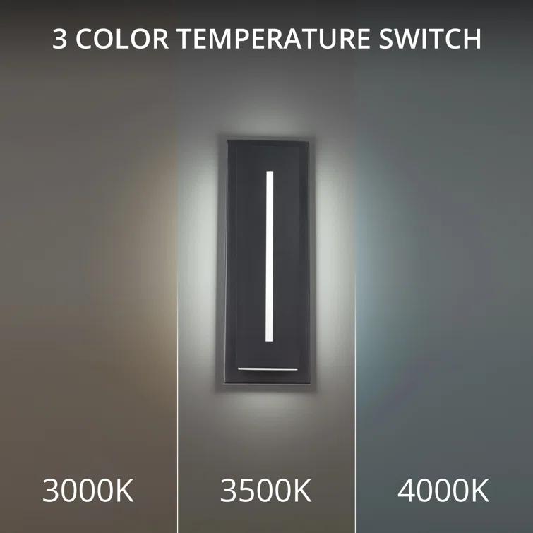 Midnight Single Light Outdoor Aluminum LED Wall Light