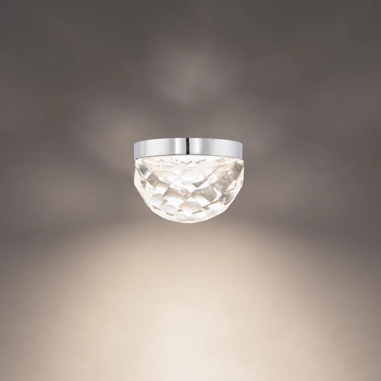 Modern Forms Cascade 6'' Crystal Bowl Dimmable LED Flush Mount
