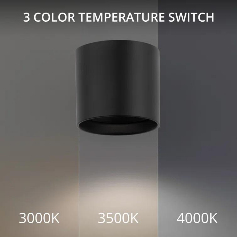 Squat LED Cylinder Outdoor Flush Mount