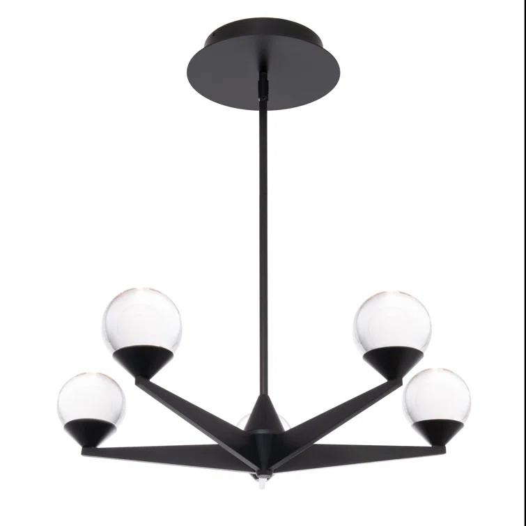 Modern Forms Double Bubble 5 - Light Dimmable LED Globe Chandelier