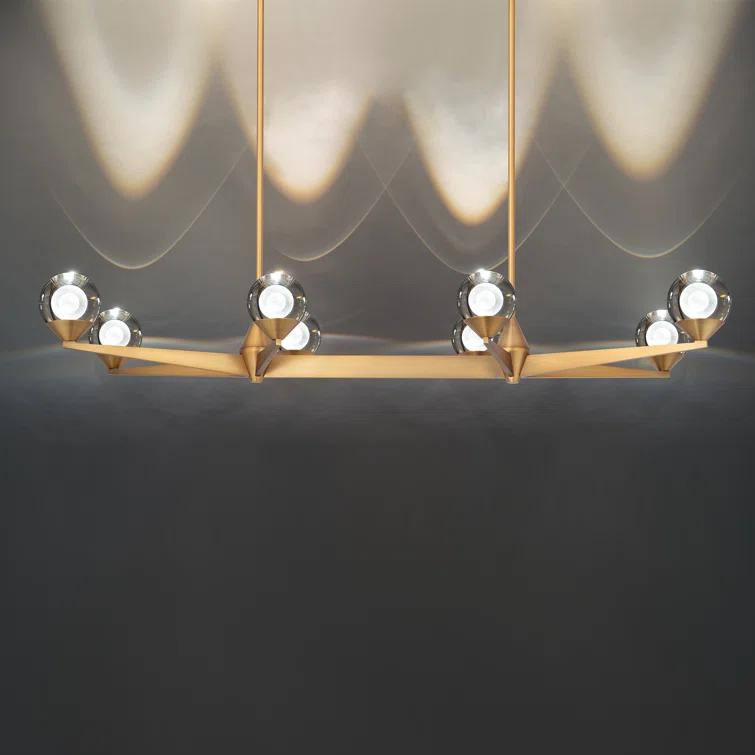 Modern Forms Double Bubble 8 - Light Dimmable LED Kitchen Island Linear Chandelier