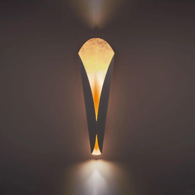 Fleur Aluminum LED Flush Mounted Sconce