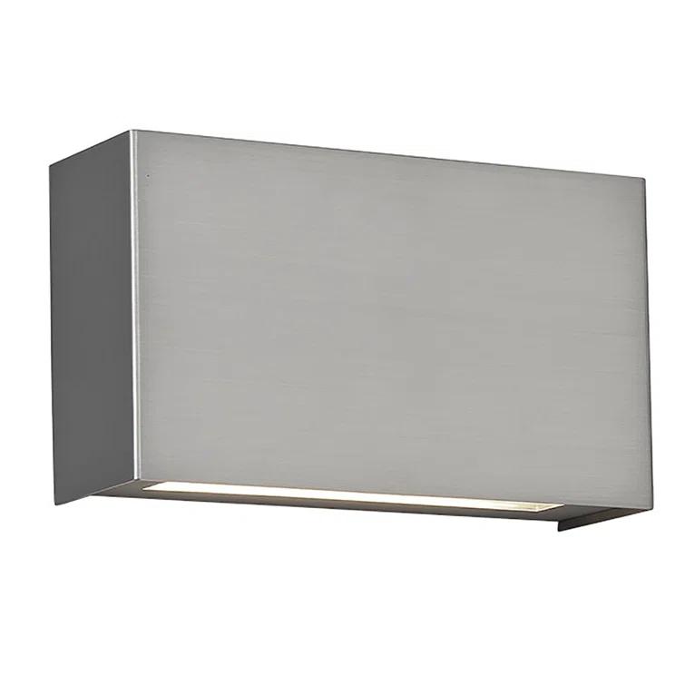 WAC Lighting Blok 2-Light LED 2700K Aluminum Wall Sconce in Satin Nickel