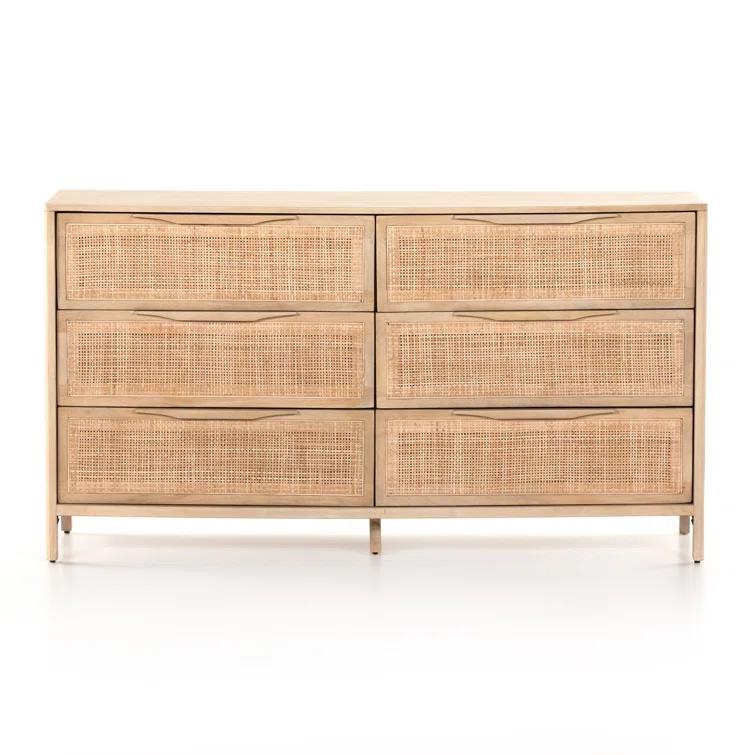 Hannah 6-Drawer Dresser - Natural