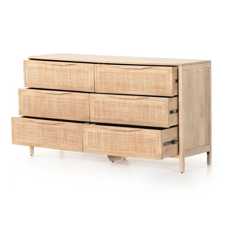 Hannah 6-Drawer Dresser - Natural