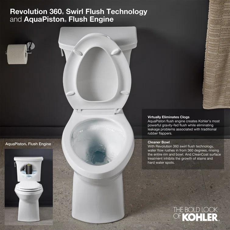 Corbelle™ 1.28 GPF Water Efficient Elongated Two-Piece toilet (Seat Not Included)